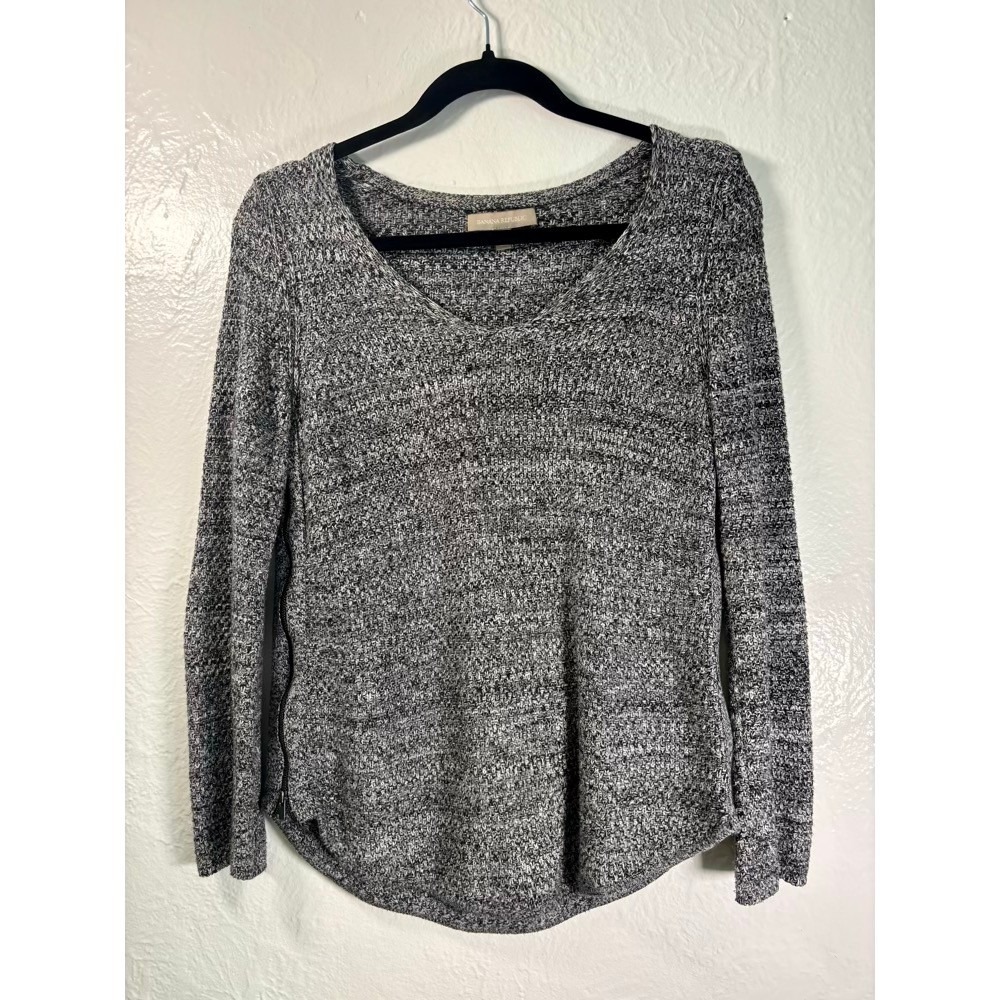 Banana Republic Side Zip Long Sleeve‎ Knit Sweater Cozy Cabin Classic Preppy